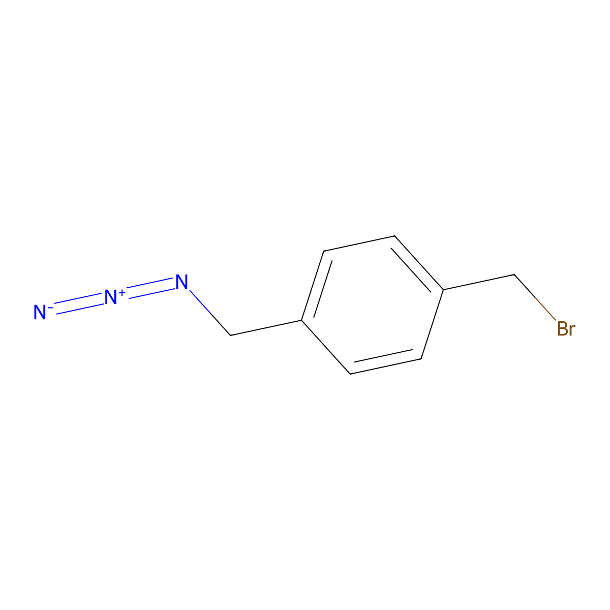1-(Azidomethyl)-4-(bromomethyl)benzene molecular structure, CAS 1144106-67-1