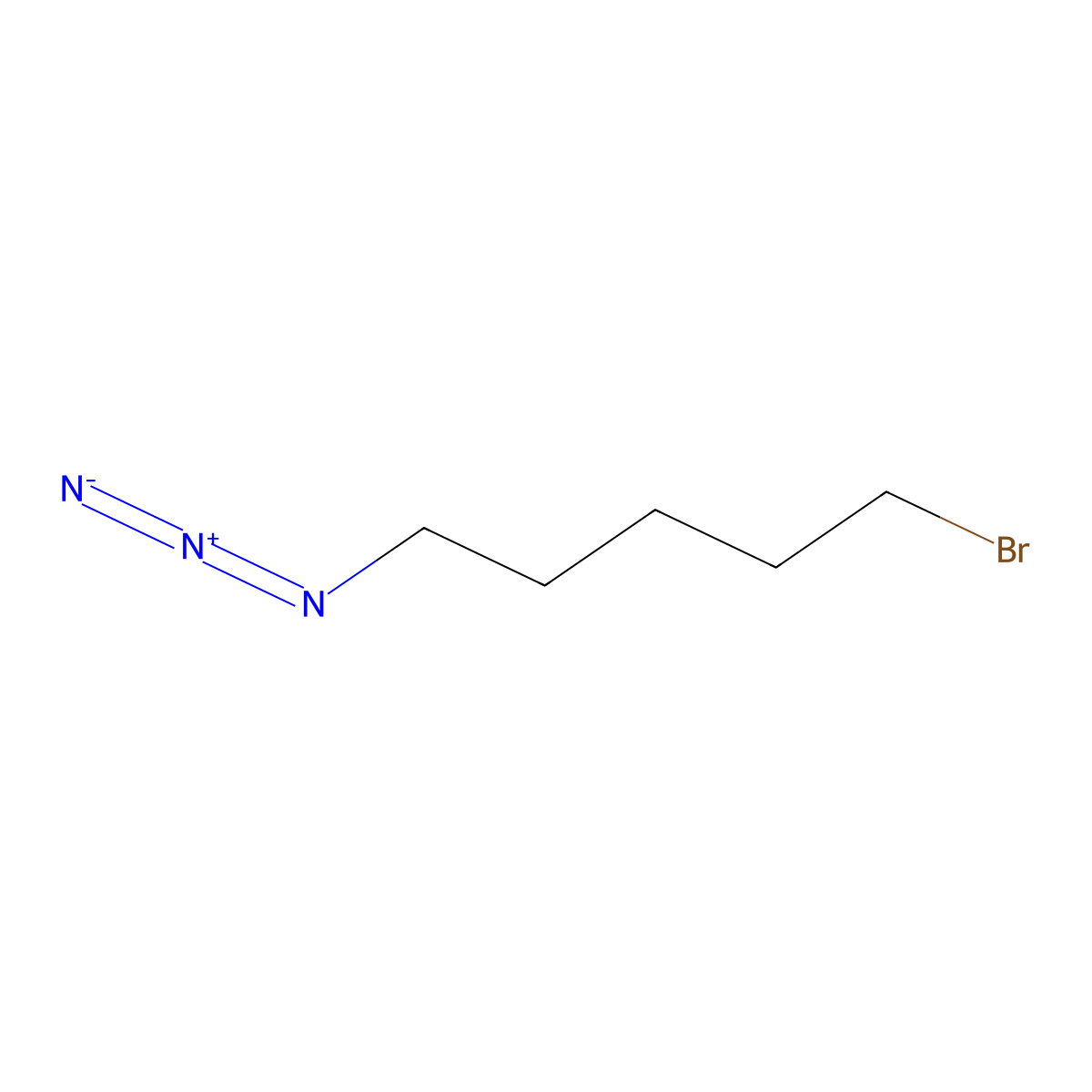 1-Azido-5-bromo-pentane molecular structure, CAS 1144107-07-2