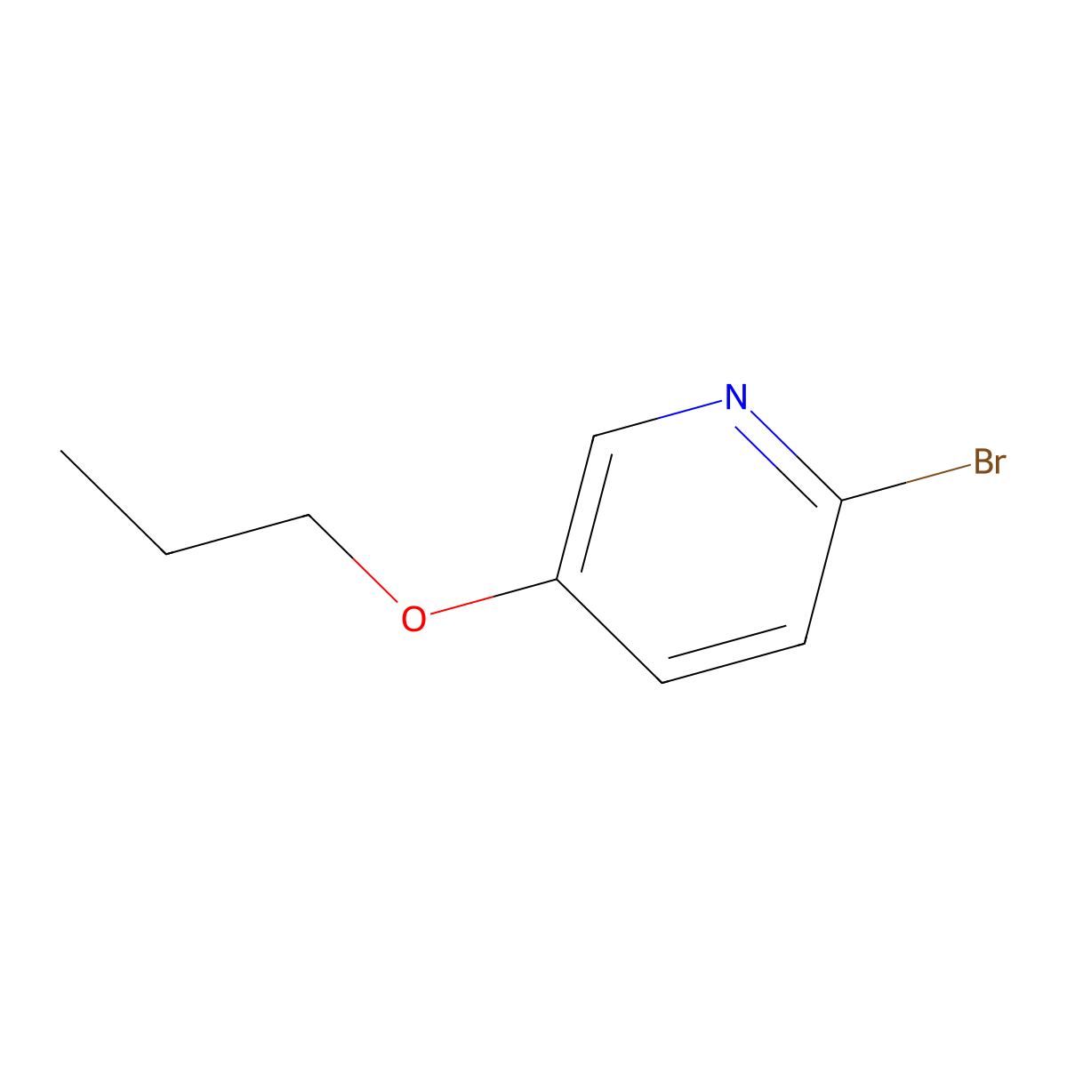2-Bromo-5-propoxypyridine molecular structure, CAS 1144110-15-5
