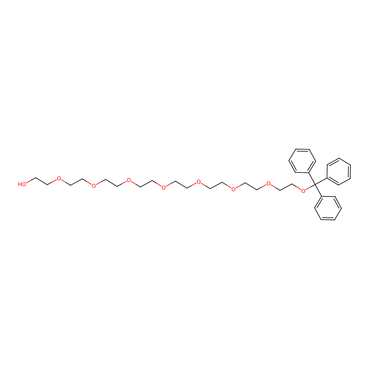 Tr-PEG9 molecular structure, CAS 1144113-16-5