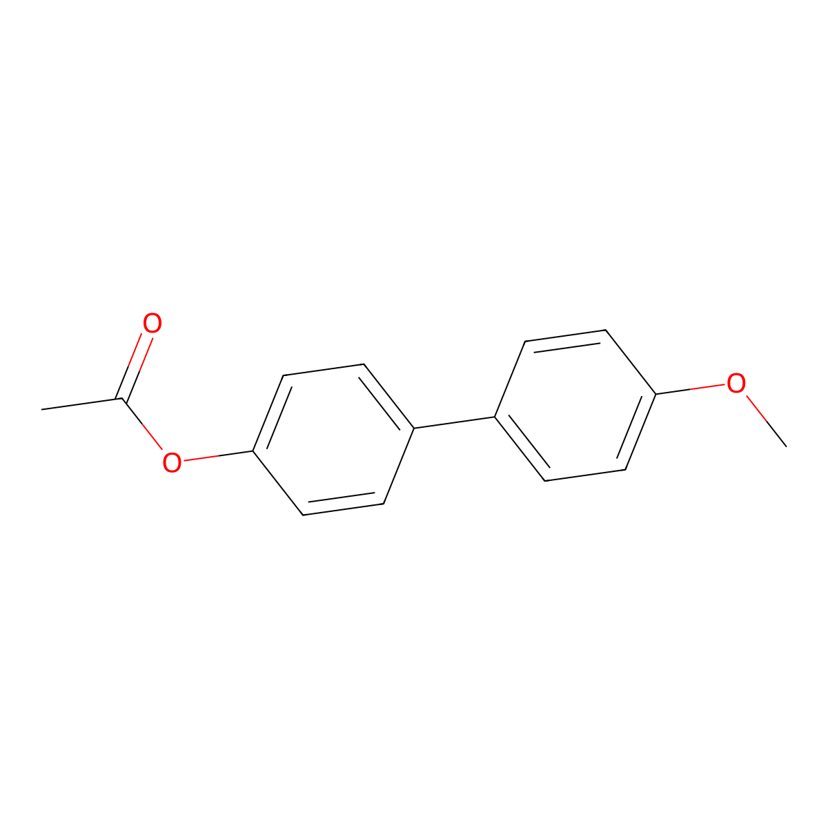 4-Acetoxy-4'-methoxy-1,1'-biphenyl molecular structure, CAS 114412-46-3