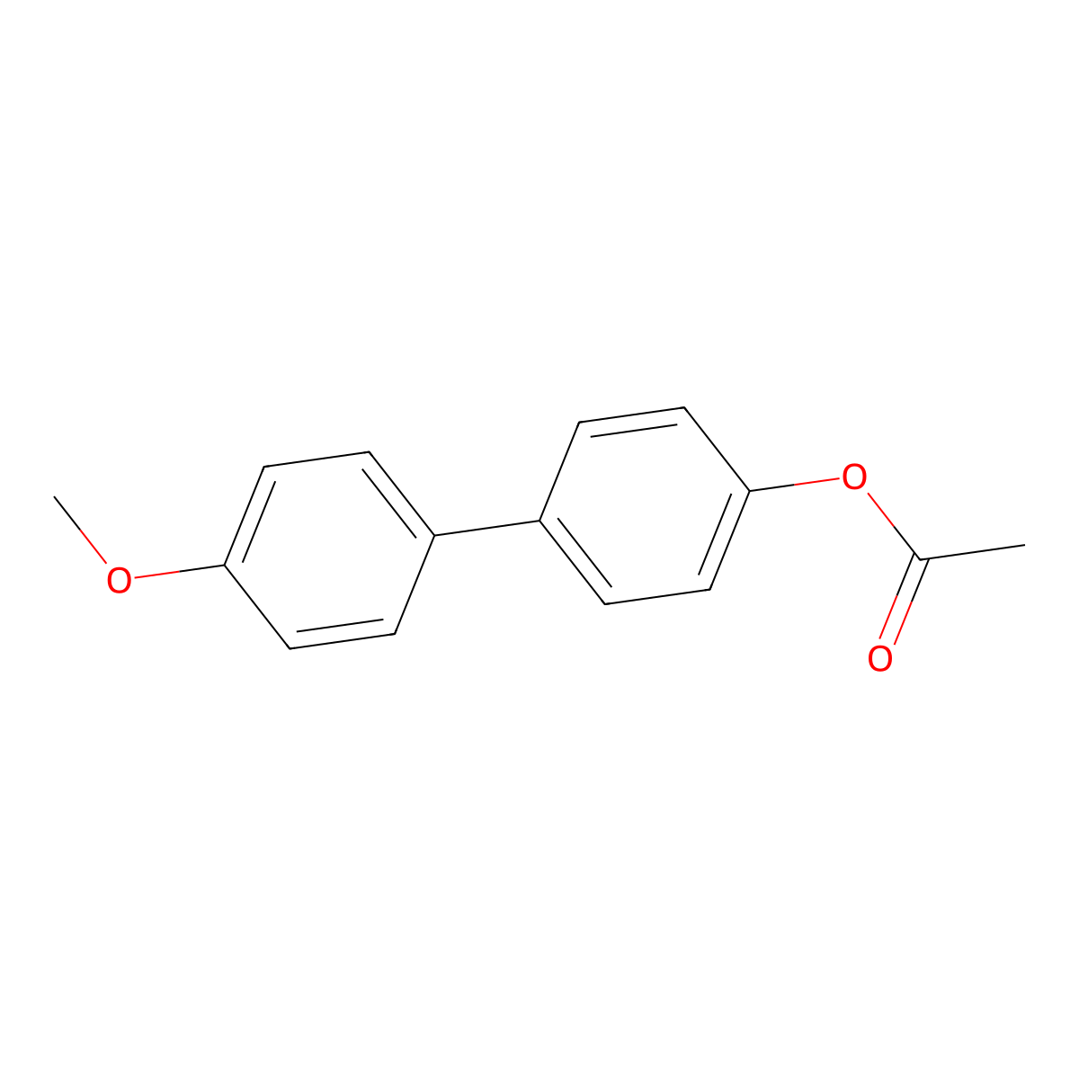 4-Acetoxy-4'-methoxy-1,1'-biphenyl molecular structure, CAS 114412-46-3