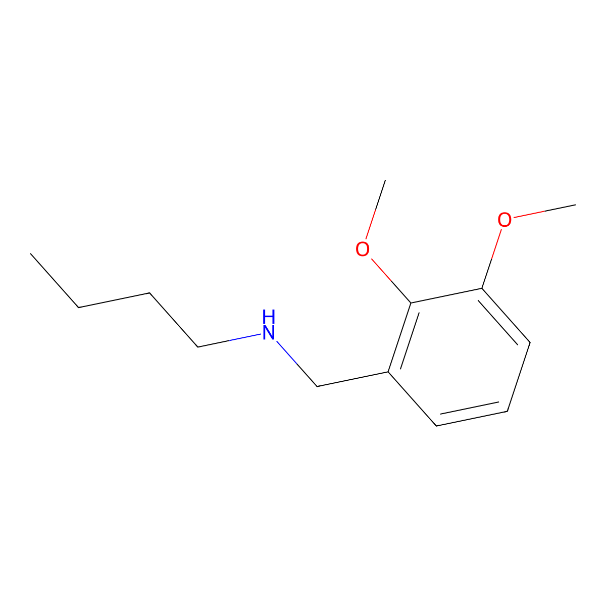 Butyl[(2,3-dimethoxyphenyl)methyl]amine molecular structure, CAS 114413-73-9