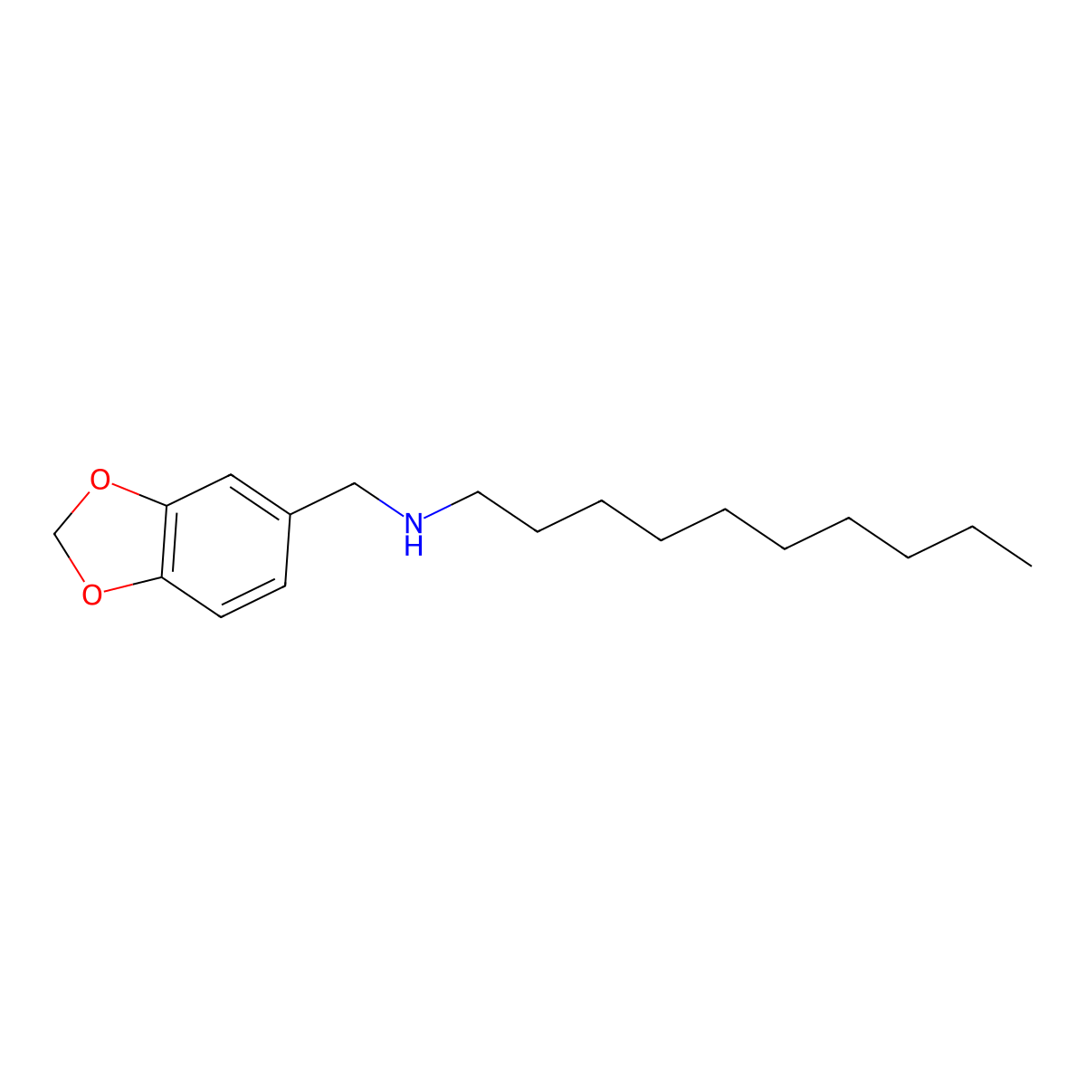 N-Decyl-1,3-benzodioxole-5-methanamine molecular structure, CAS 114413-78-4