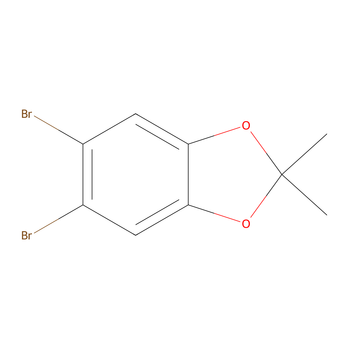 5,6-Dibromo-2,2-dimethyl-1,3-benzodioxole molecular structure, CAS 114414-23-2