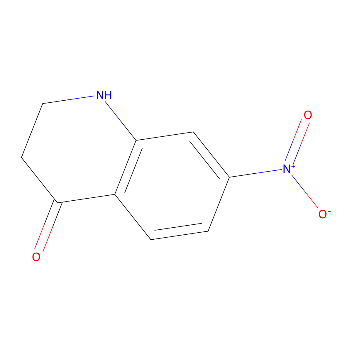 7-Nitro-1,2,3,4-tetrahydroquinolin-4-one molecular structure, CAS 114417-33-3
