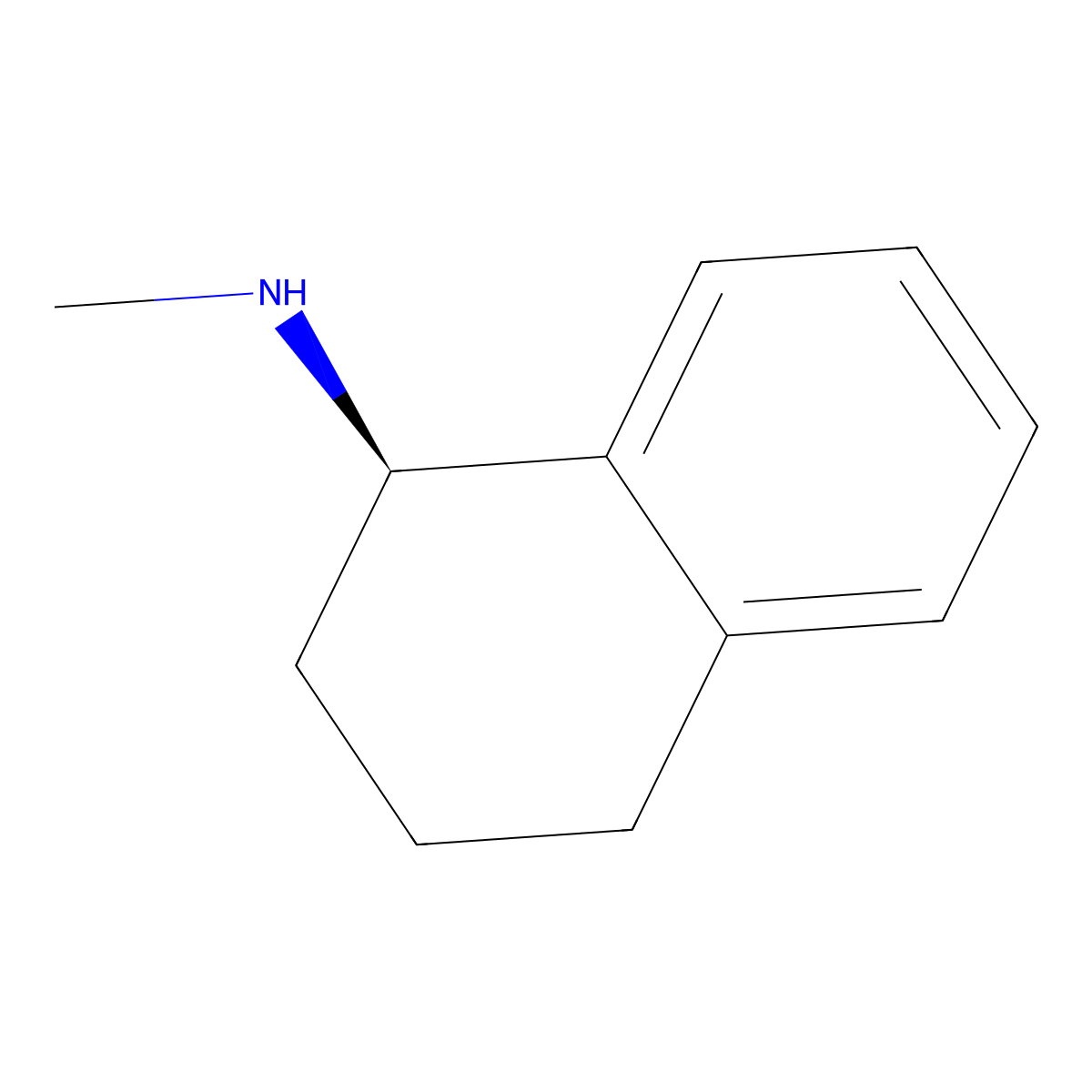 (R)-N-Methyl-1,2,3,4-tetrahydronaphthalen-1-amine molecular structure, CAS 114419-88-4