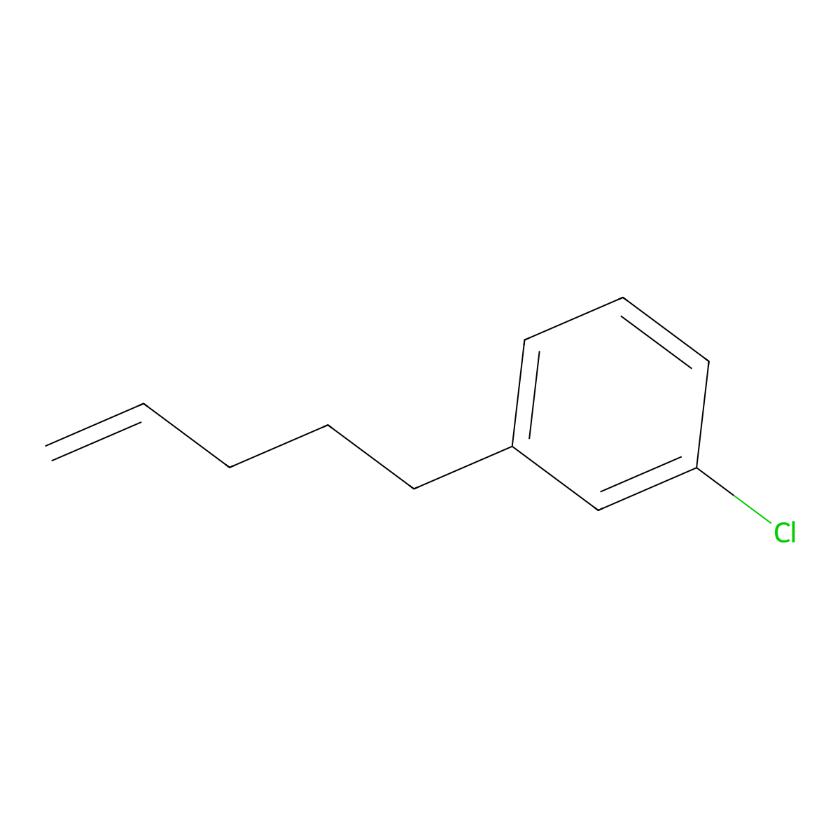 5-(3-Chlorophenyl)-1-pentene molecular structure, CAS 114423-29-9