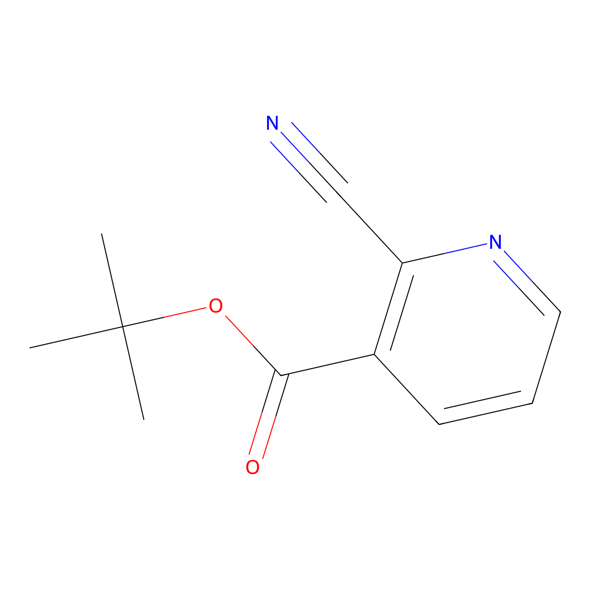 tert-Butyl 2-cyanonicotinate molecular structure, CAS 114429-07-1