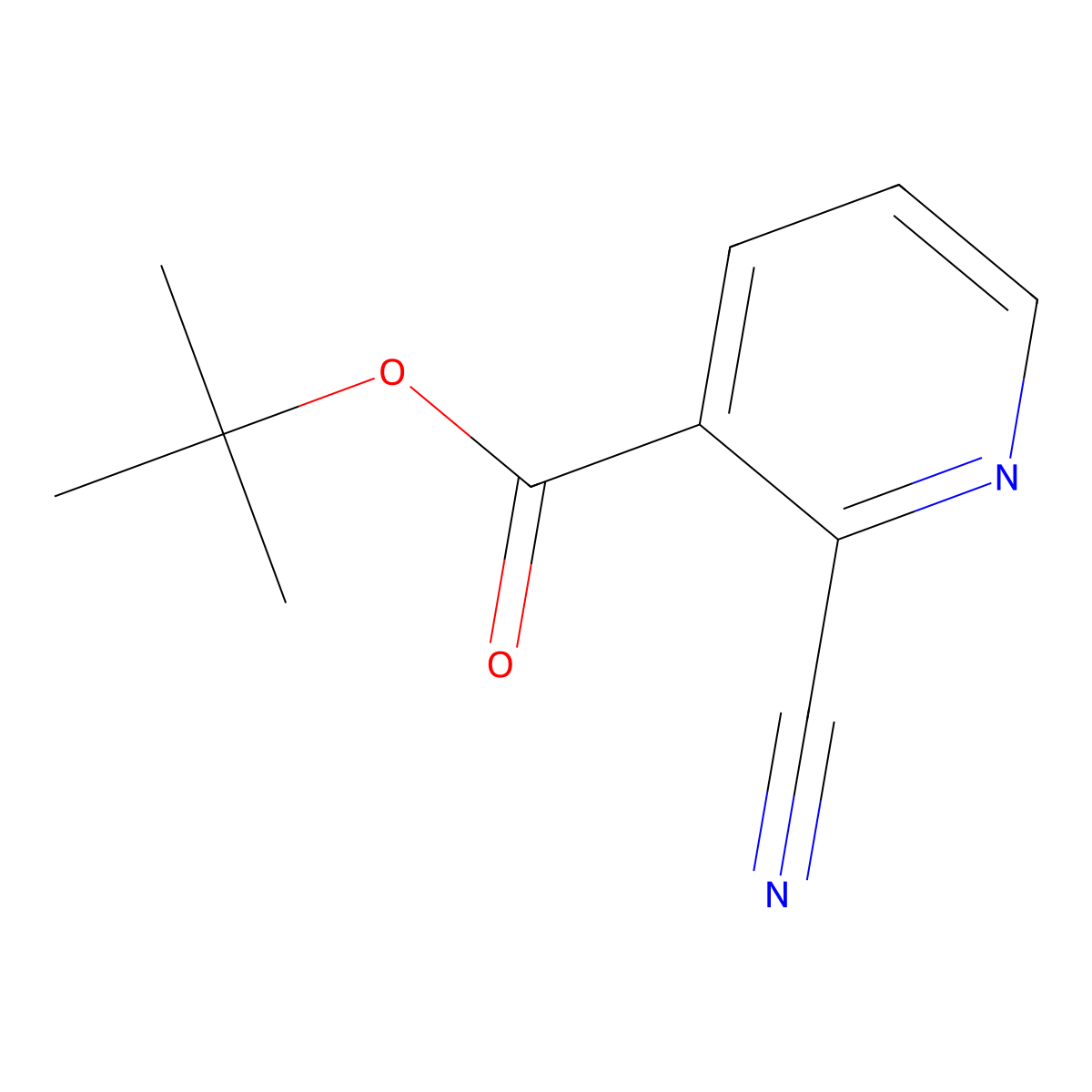 tert-Butyl 2-cyanonicotinate molecular structure, CAS 114429-07-1