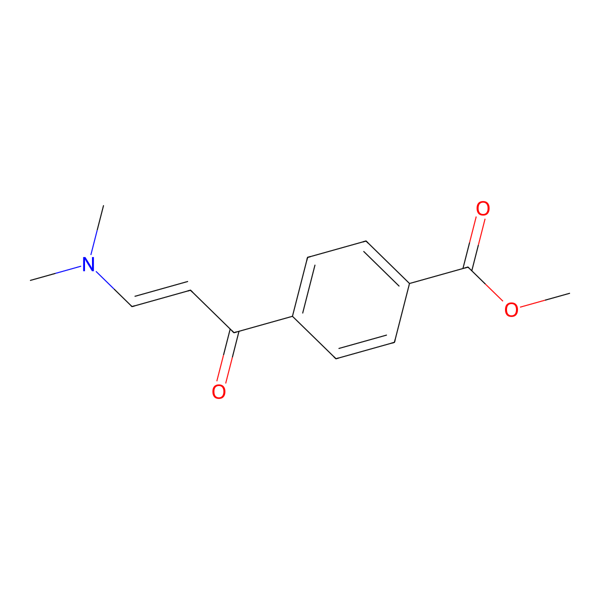 Methyl 4-[3-(dimethylamino)prop-2-enoyl]benzoate molecular structure, CAS 114431-72-0