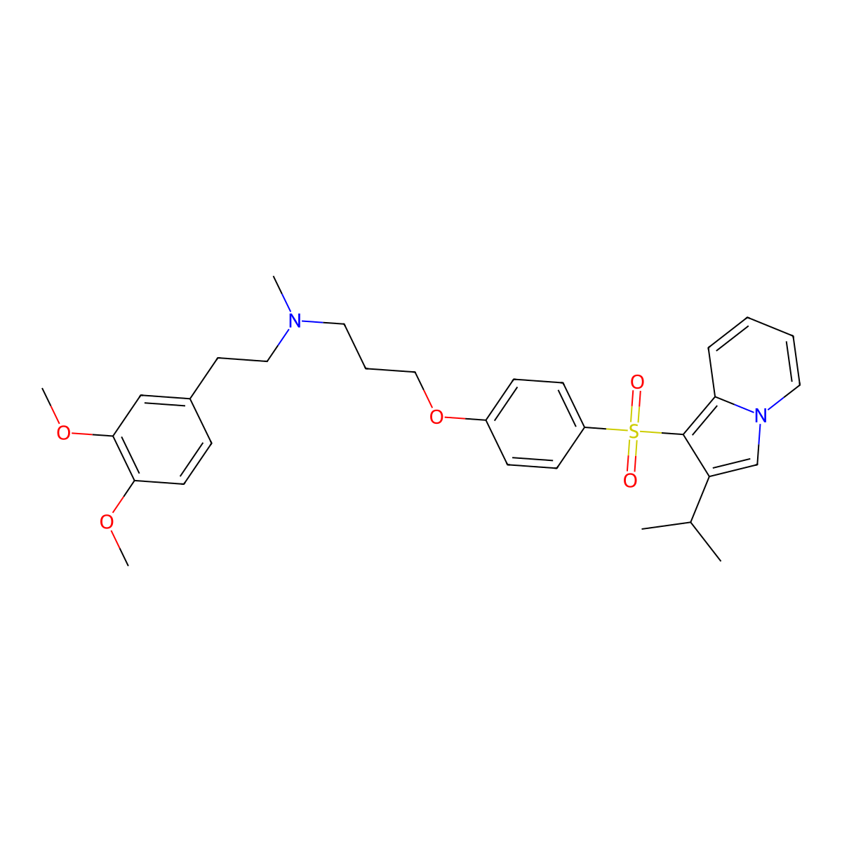 Fantofarone molecular structure, CAS 114432-13-2