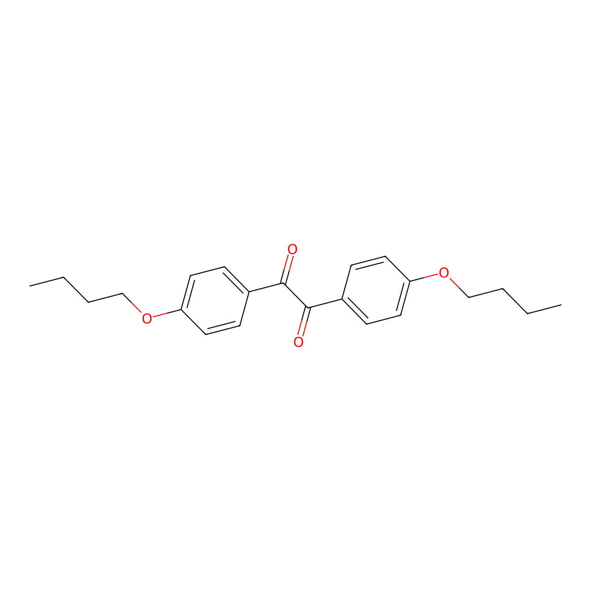 Bis(4-butoxyphenyl)ethane-1,2-dione molecular structure, CAS 114435-12-0