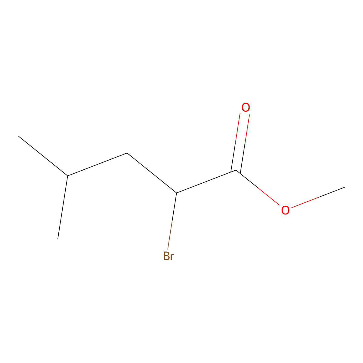 (R)-Methyl 2-bromo-4-methylpentanoate molecular structure, CAS 114438-65-2