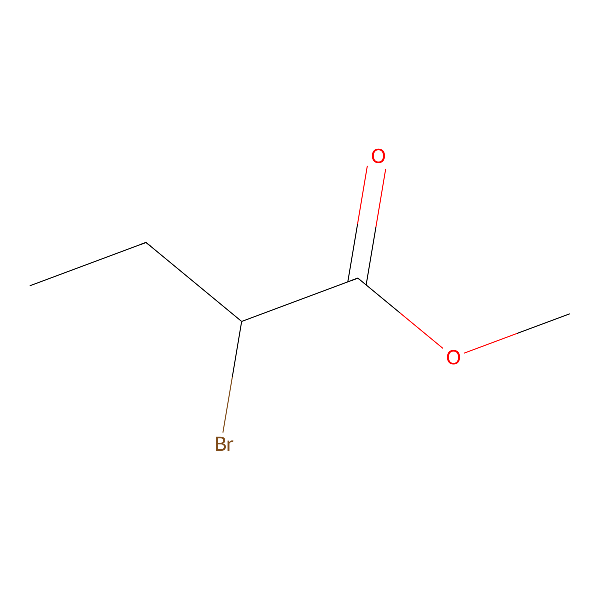 methyl (2R)-2-bromobutanoate molecular structure, CAS 114438-75-4