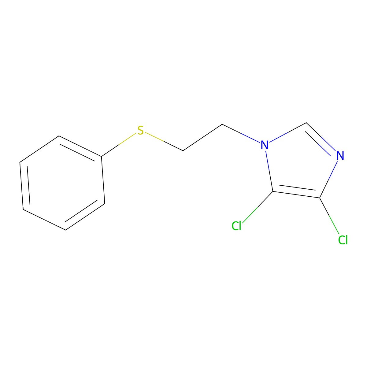 4,5-dichloro-1-(2-(phenylthio)ethyl)-1H-imidazole molecular structure, CAS 1144427-03-1