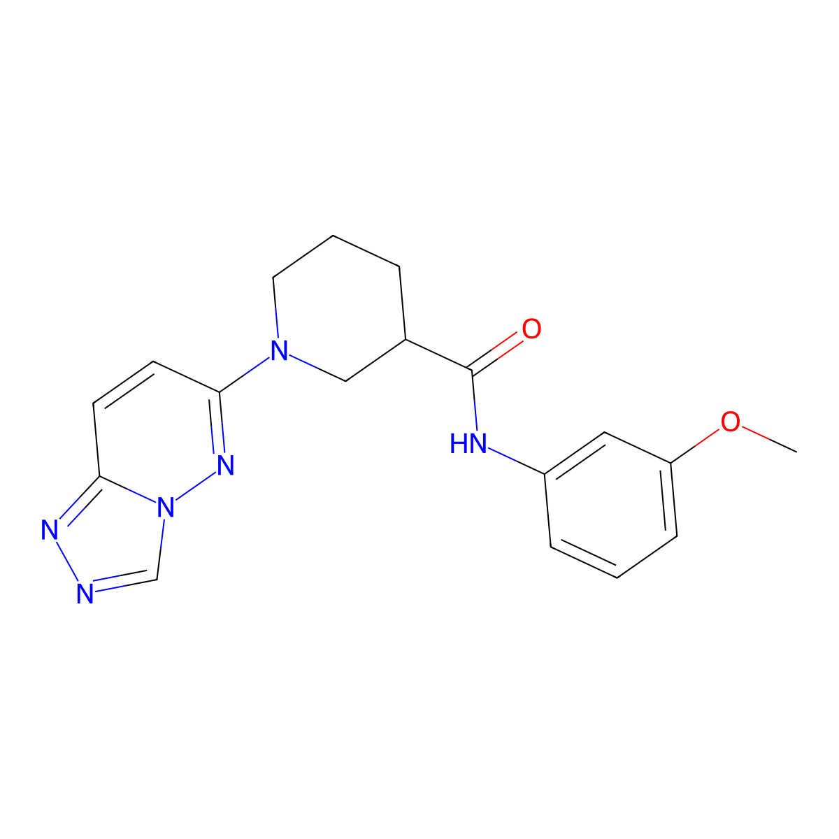 N-(3-methoxyphenyl)-1-([1,2,4]triazolo[4,3-b]pyridazin-6-yl)piperidine-3-carboxamide molecular structure, CAS 1144427-39-3