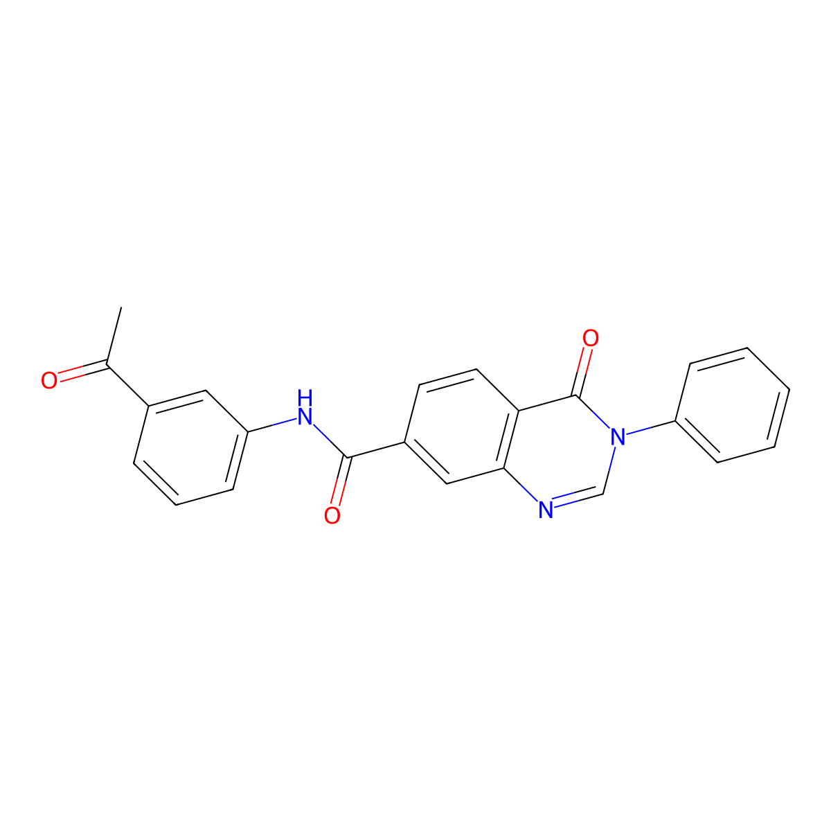N-(3-acetylphenyl)-4-oxo-3-phenyl-3,4-dihydroquinazoline-7-carboxamide molecular structure, CAS 1144427-60-0