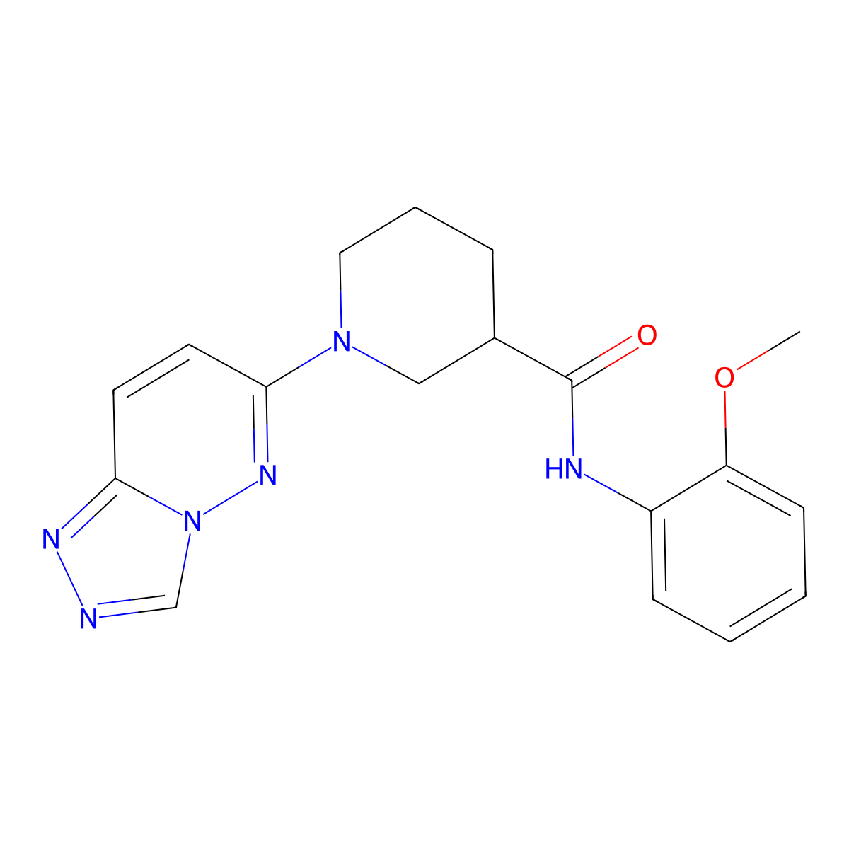 N-(2-methoxyphenyl)-1-([1,2,4]triazolo[4,3-b]pyridazin-6-yl)piperidine-3-carboxamide molecular structure, CAS 1144430-58-9