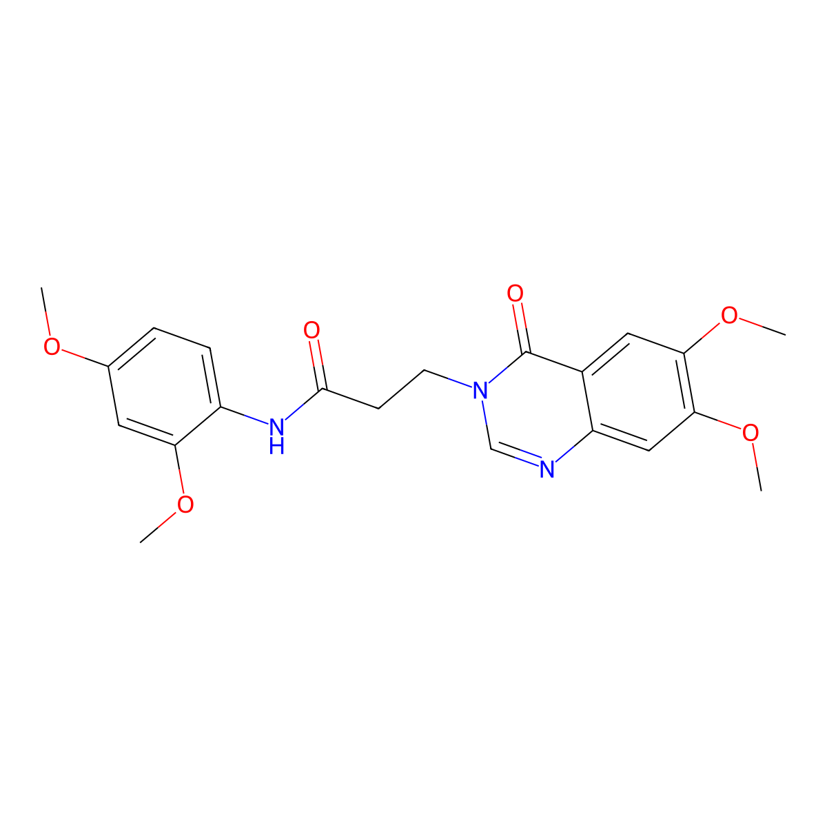 3-(6,7-dimethoxy-4-oxoquinazolin-3(4H)-yl)-N-(2,4-dimethoxyphenyl)propanamide molecular structure, CAS 1144434-04-7