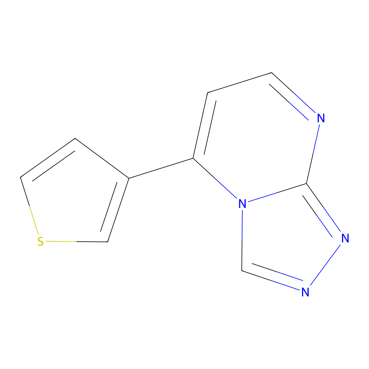 5-(3-Thienyl)[1,2,4]triazolo[4,3-a]pyrimidine molecular structure, CAS 1144435-25-5