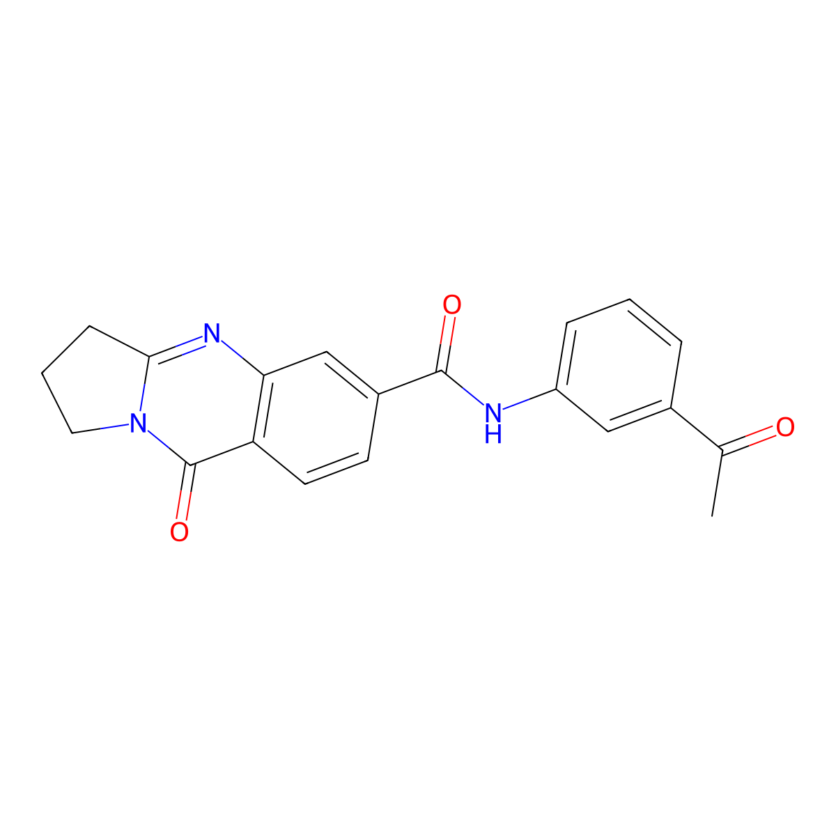 N-(3-acetylphenyl)-9-oxo-1,2,3,9-tetrahydropyrrolo[2,1-b]quinazoline-6-carboxamide molecular structure, CAS 1144438-76-5