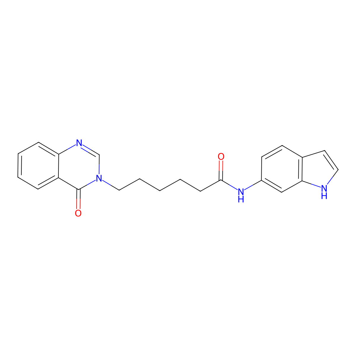 N-(1H-indol-6-yl)-6-(4-oxoquinazolin-3(4H)-yl)hexanamide molecular structure, CAS 1144438-79-8