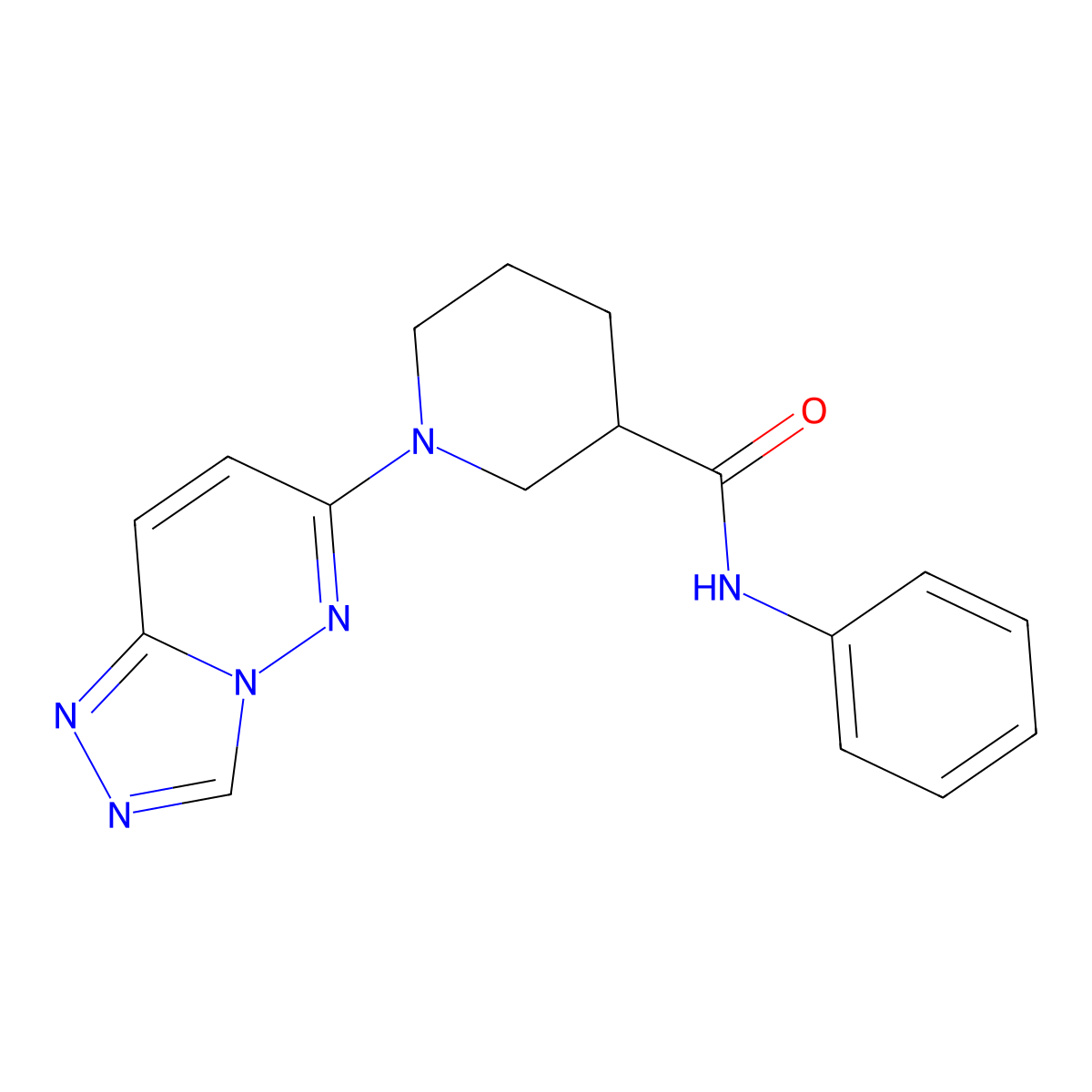 N-phenyl-1-([1,2,4]triazolo[4,3-b]pyridazin-6-yl)piperidine-3-carboxamide molecular structure, CAS 1144440-33-4