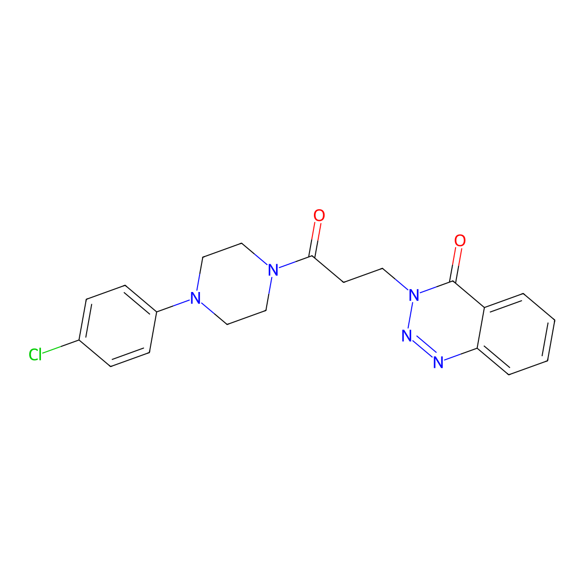 3-{3-[4-(4-chlorophenyl)piperazino]-3-oxopropyl}-1,2,3-benzotriazin-4(3H)-one molecular structure, CAS 1144440-74-3