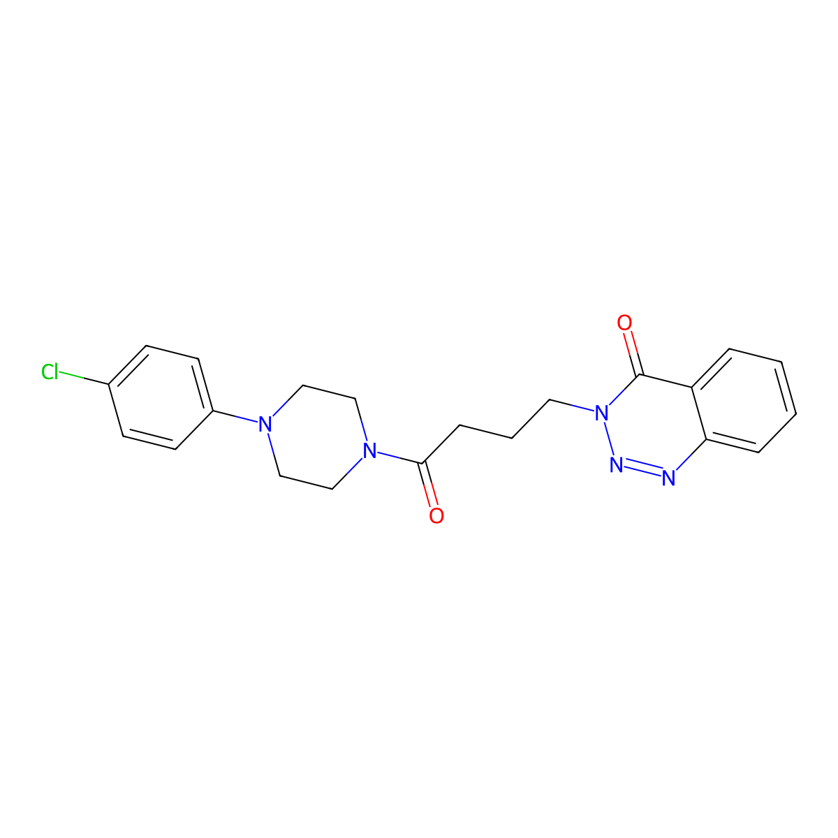 3-{4-[4-(4-chlorophenyl)piperazino]-4-oxobutyl}-1,2,3-benzotriazin-4(3H)-one molecular structure, CAS 1144442-90-9