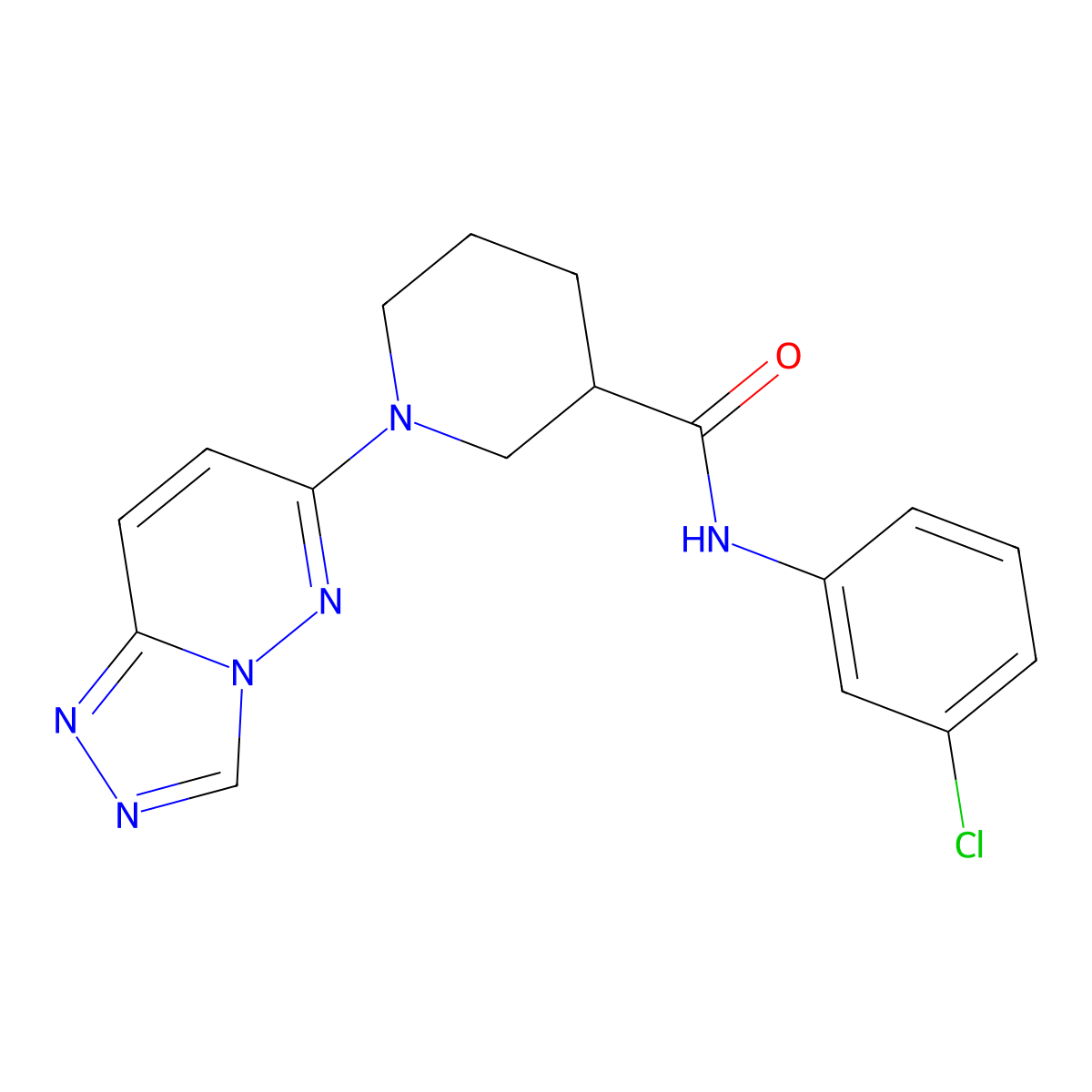 N-(3-chlorophenyl)-1-([1,2,4]triazolo[4,3-b]pyridazin-6-yl)piperidine-3-carboxamide molecular structure, CAS 1144444-73-4