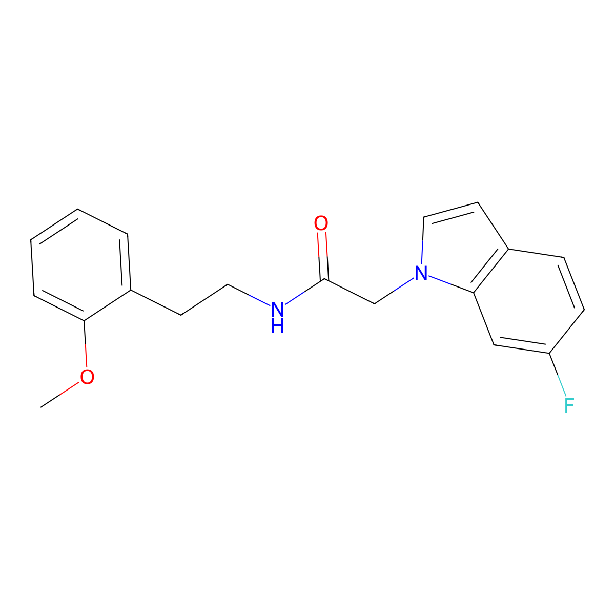 2-(6-fluoro-1H-indol-1-yl)-N-[2-(2-methoxyphenyl)ethyl]acetamide molecular structure, CAS 1144444-95-0