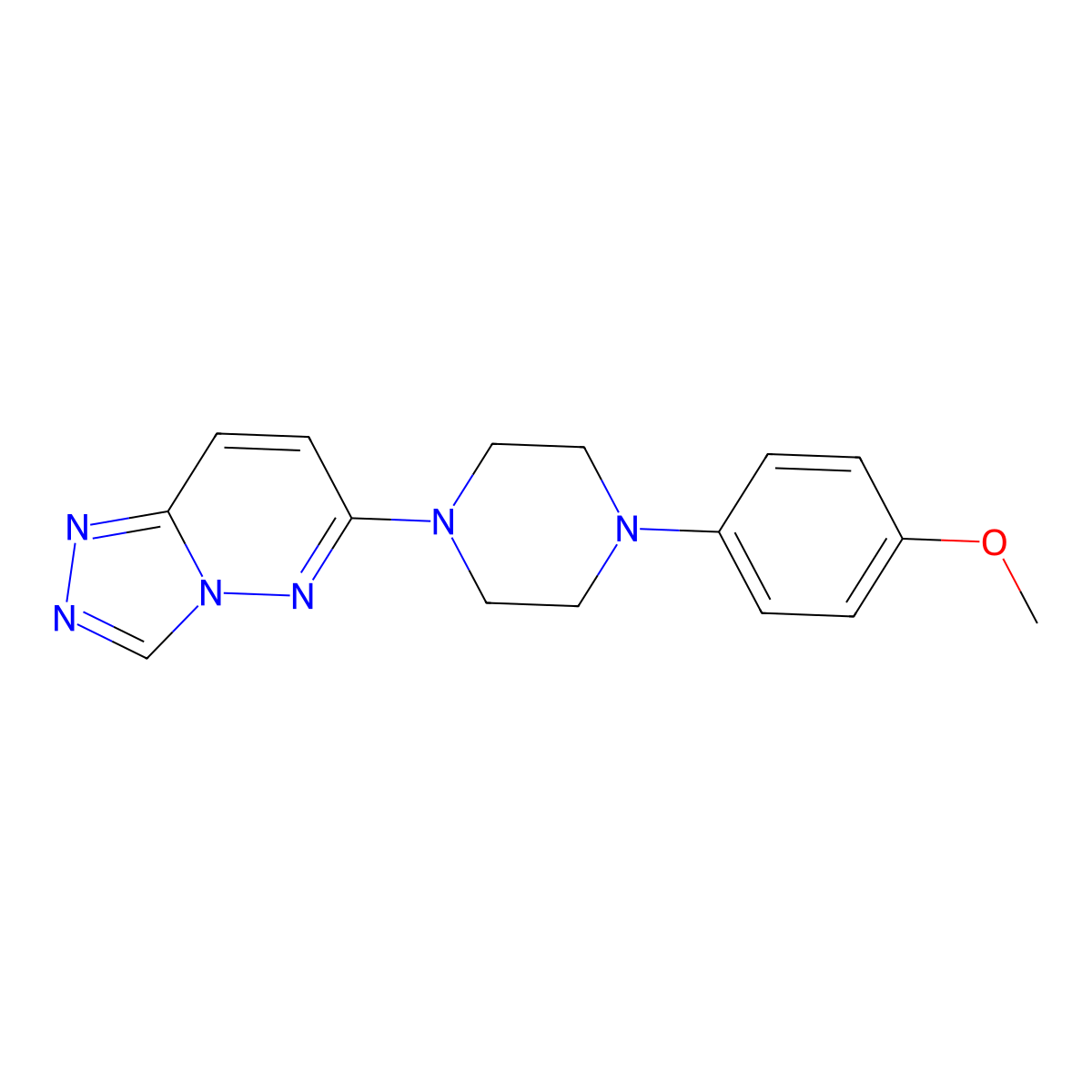 6-[4-(4-Methoxyphenyl)piperazin-1-yl][1,2,4]triazolo[4,3-b]pyridazine molecular structure, CAS 1144447-76-6