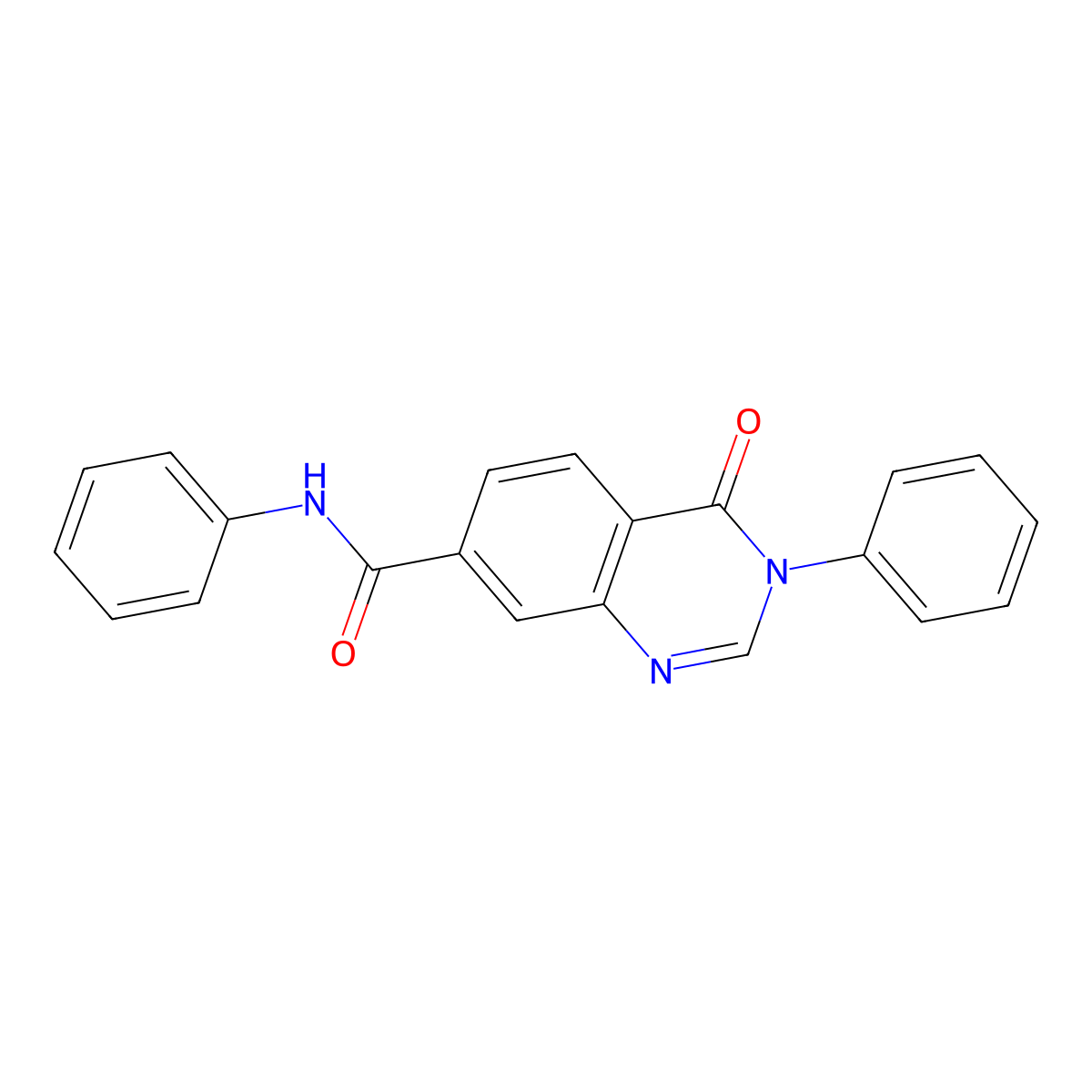 4-oxo-N,3-diphenyl-3,4-dihydroquinazoline-7-carboxamide molecular structure, CAS 1144448-36-1