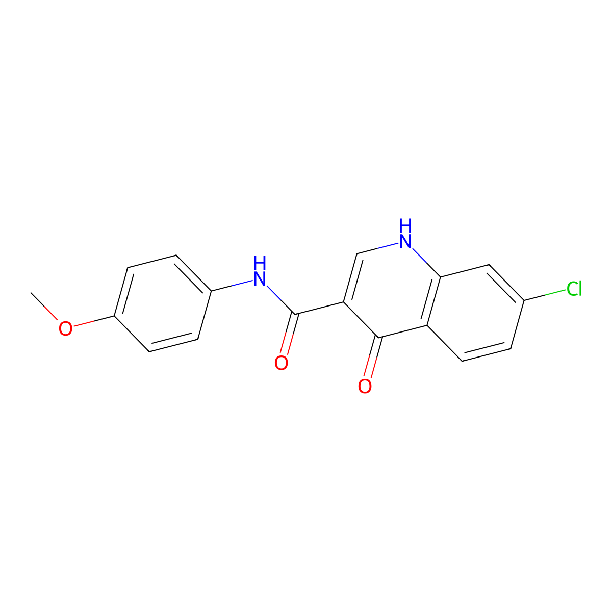 7-chloro-4-hydroxy-N-(4-methoxyphenyl)quinoline-3-carboxamide molecular structure, CAS 1144448-44-1