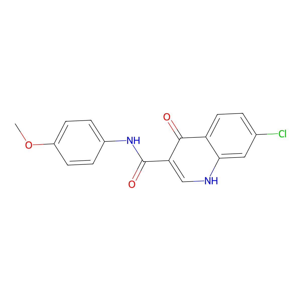 7-chloro-4-hydroxy-N-(4-methoxyphenyl)quinoline-3-carboxamide molecular structure, CAS 1144448-44-1