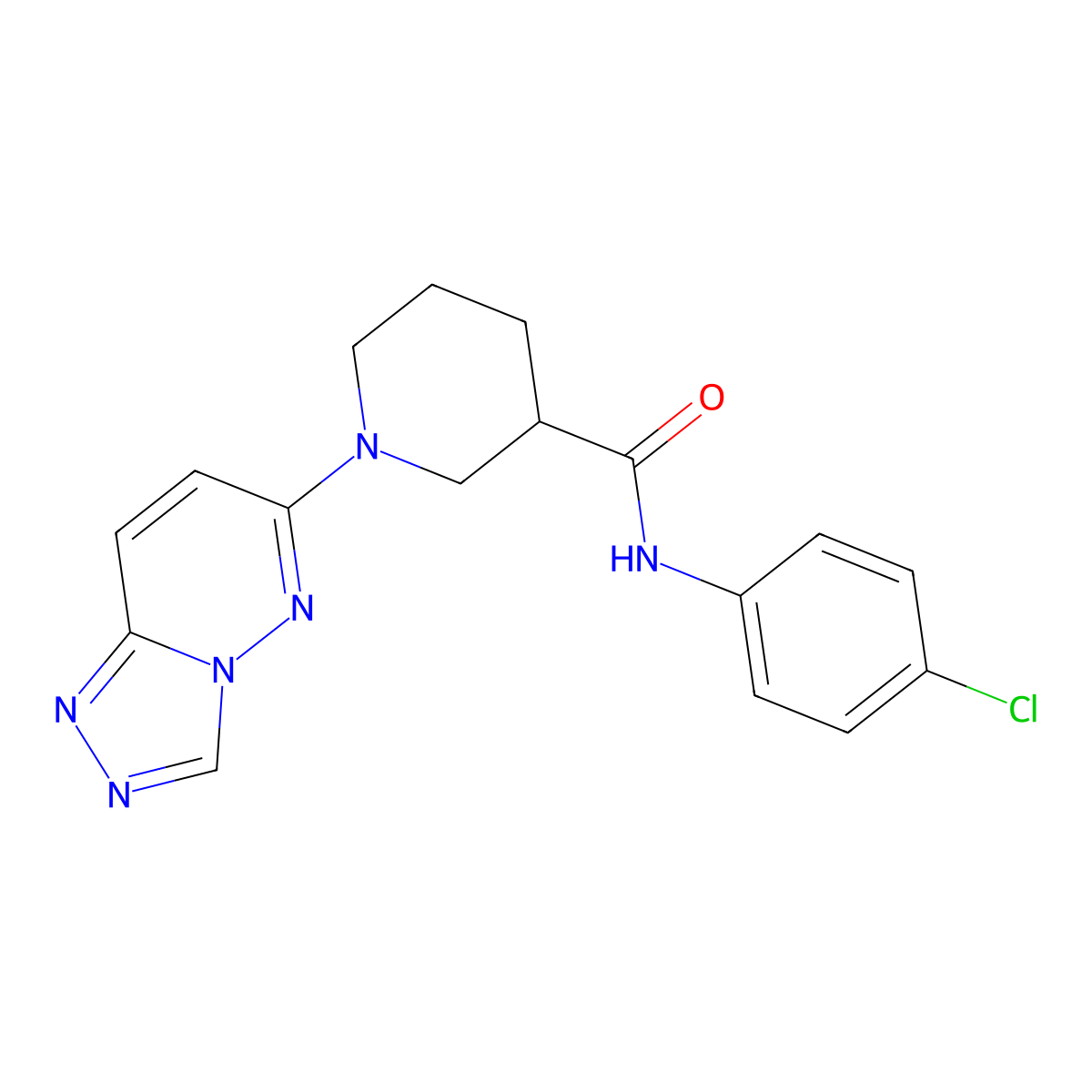 N-(4-chlorophenyl)-1-([1,2,4]triazolo[4,3-b]pyridazin-6-yl)piperidine-3-carboxamide molecular structure, CAS 1144448-79-2