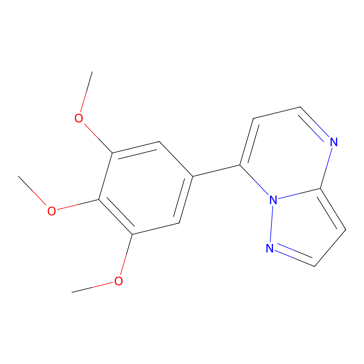 7-(3,4,5-Trimethoxyphenyl)pyrazolo[1,5-a]pyrimidine molecular structure, CAS 1144448-94-1