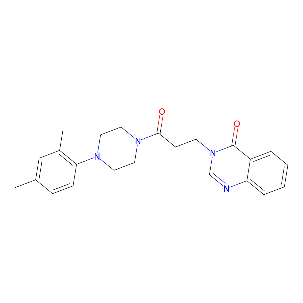 3-{3-[4-(2,4-dimethylphenyl)piperazino]-3-oxopropyl}-4(3H)-quinazolinone molecular structure, CAS 1144450-17-8
