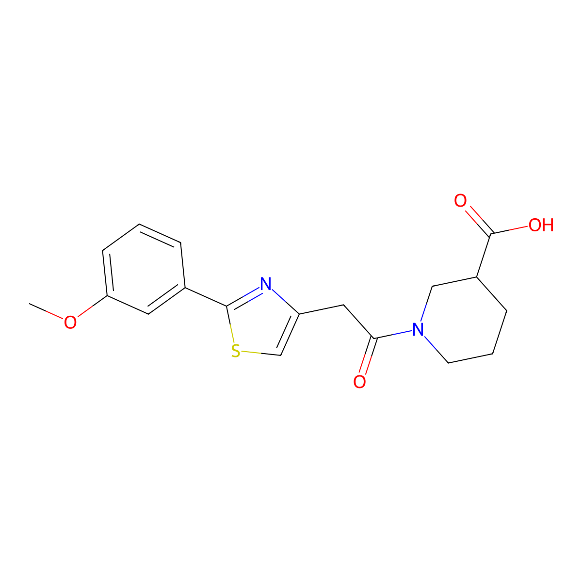 1-{[2-(3-Methoxyphenyl)-1,3-thiazol-4-yl]acetyl}piperidine-3-carboxylic acid molecular structure, CAS 1144450-28-1