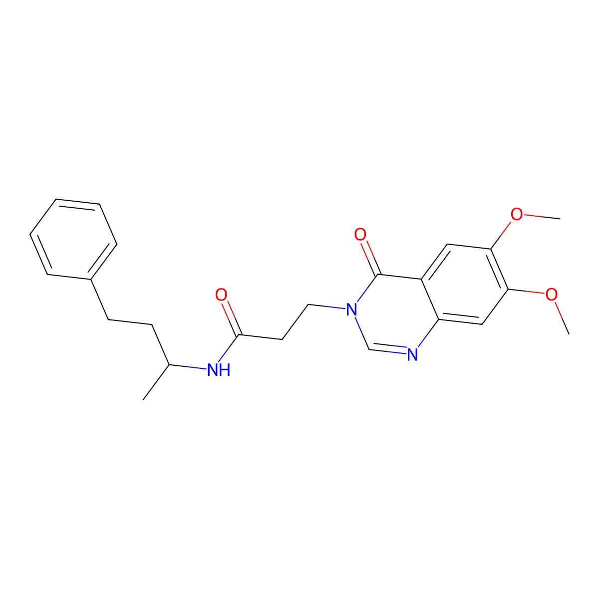 3-(6,7-dimethoxy-4-oxoquinazolin-3(4H)-yl)-N-(4-phenylbutan-2-yl)propanamide molecular structure, CAS 1144450-87-2