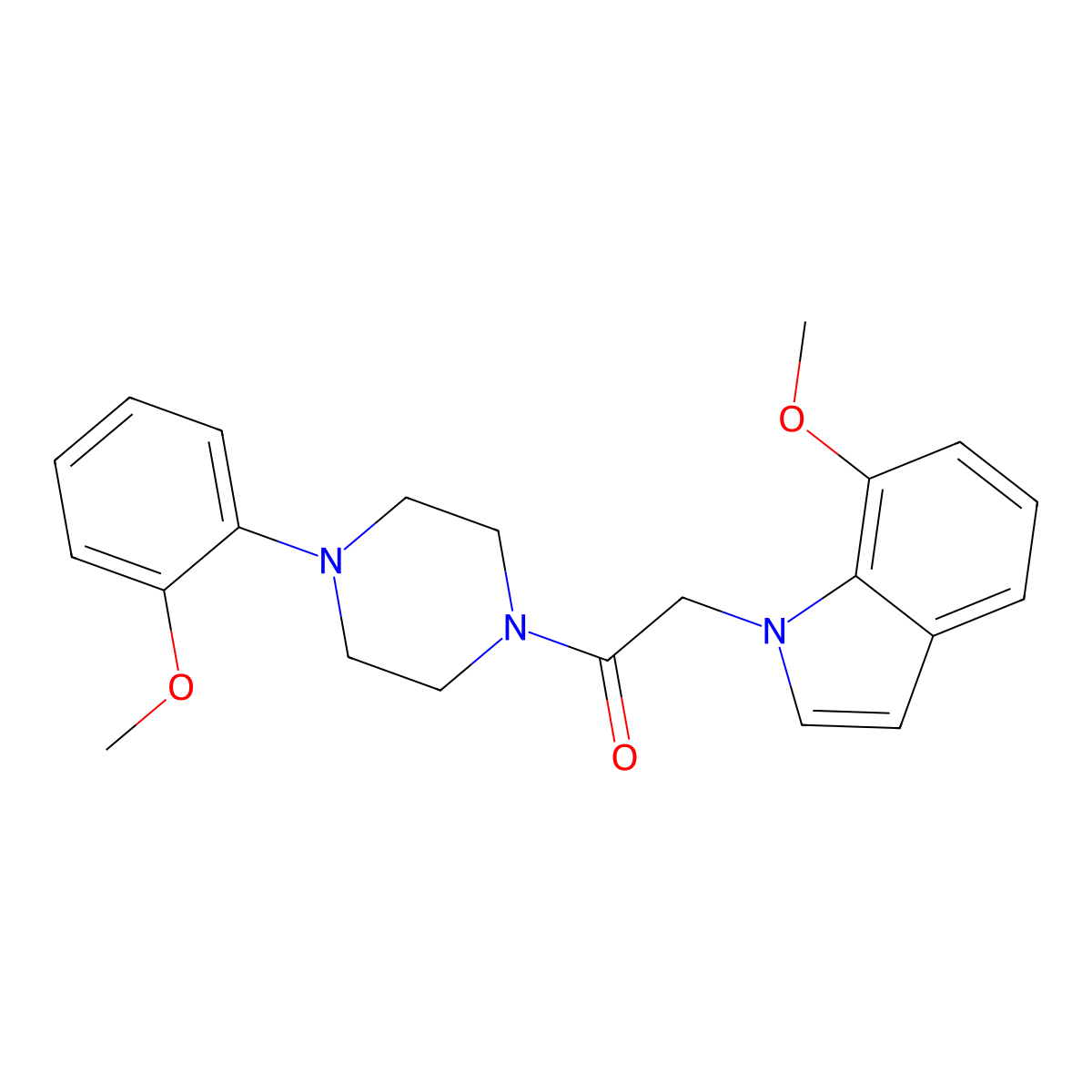 2-(7-methoxy-1H-indol-1-yl)-1-[4-(2-methoxyphenyl)piperazin-1-yl]ethanone molecular structure, CAS 1144451-94-4