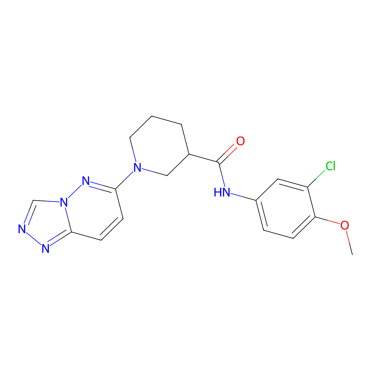 N-(3-chloro-4-methoxyphenyl)-1-([1,2,4]triazolo[4,3-b]pyridazin-6-yl)piperidine-3-carboxamide molecular structure, CAS 1144451-95-5
