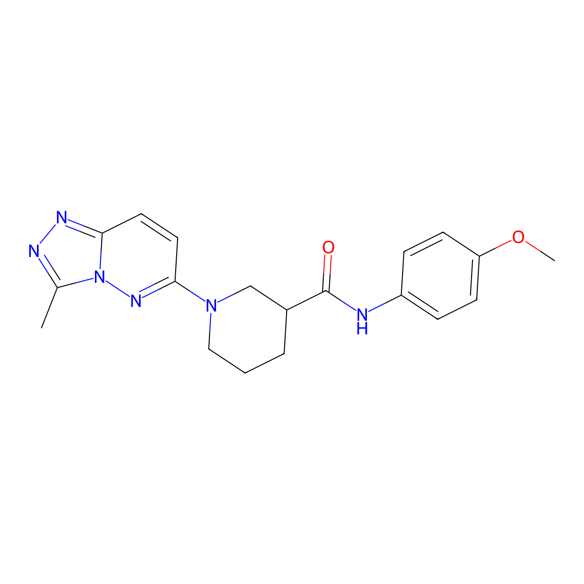 N-(4-methoxyphenyl)-1-(3-methyl[1,2,4]triazolo[4,3-b]pyridazin-6-yl)piperidine-3-carboxamide molecular structure, CAS 1144452-09-4