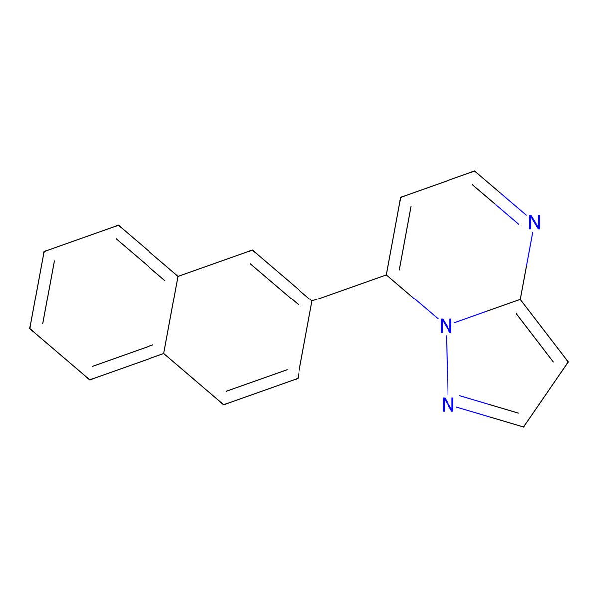 7-(Naphthalen-2-yl)pyrazolo[1,5-a]pyrimidine molecular structure, CAS 1144452-47-0