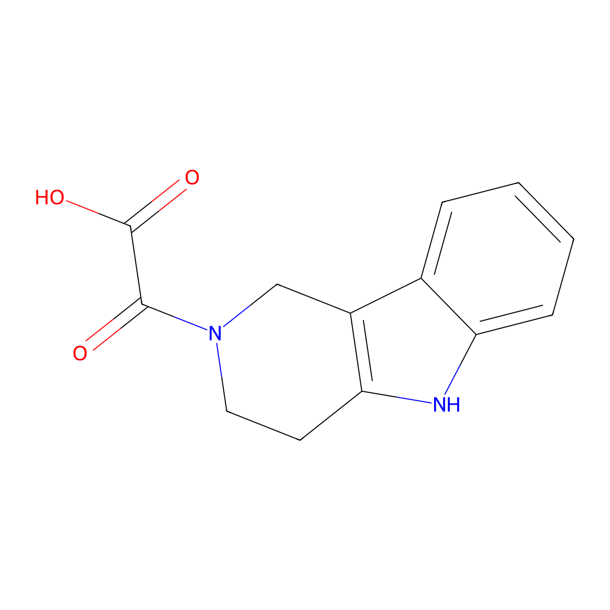 oxo(1,3,4,5-tetrahydro-2H-pyrido[4,3-b]indol-2-yl)acetic acid molecular structure, CAS 1144453-45-1