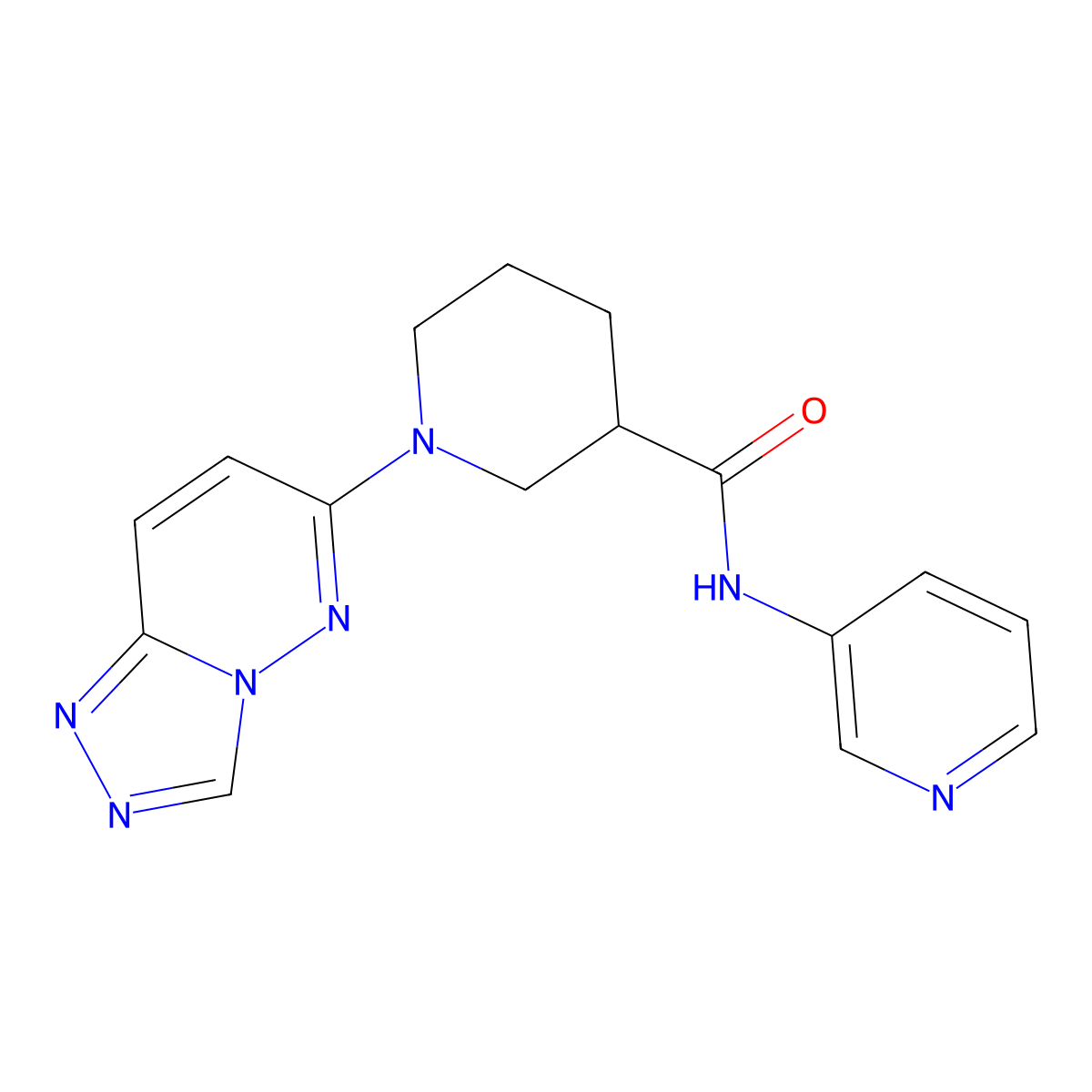N-(pyridin-3-yl)-1-([1,2,4]triazolo[4,3-b]pyridazin-6-yl)piperidine-3-carboxamide molecular structure, CAS 1144454-75-0