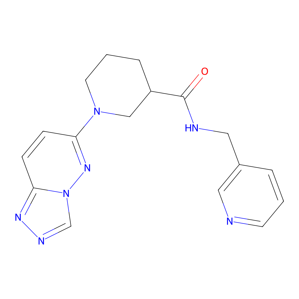 N-(pyridin-3-ylmethyl)-1-([1,2,4]triazolo[4,3-b]pyridazin-6-yl)piperidine-3-carboxamide molecular structure, CAS 1144457-96-4
