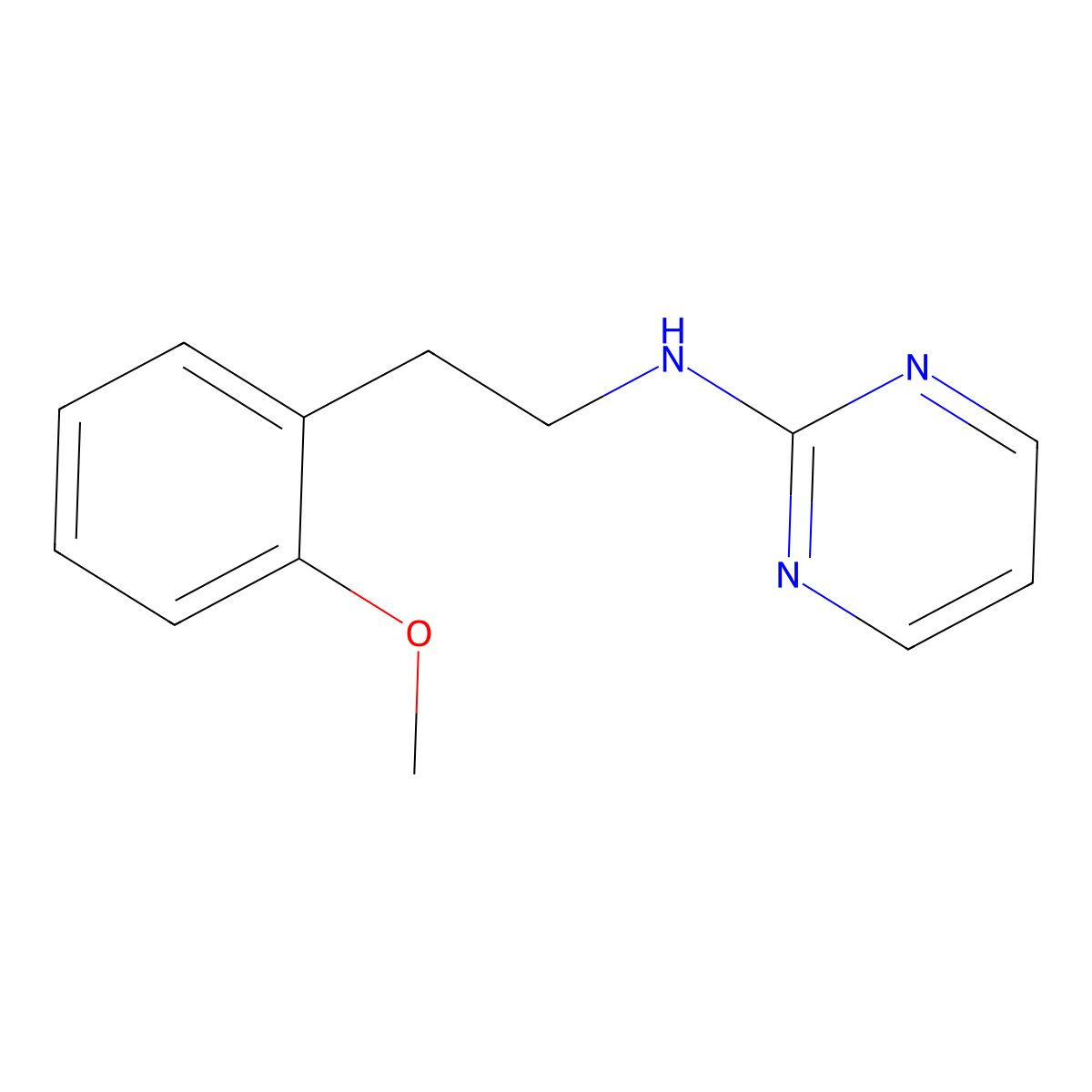 N-[2-(2-methoxyphenyl)ethyl]pyrimidin-2-amine molecular structure, CAS 1144466-48-7