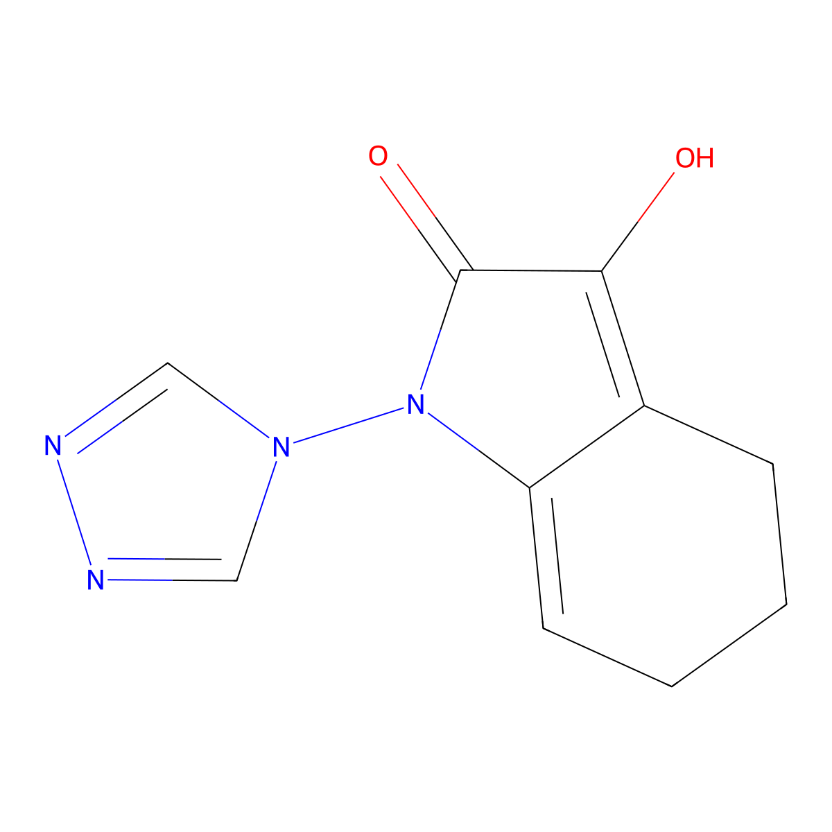 3-hydroxy-1-(4H-1,2,4-triazol-4-yl)-5,6-dihydro-1H-indol-2(4H)-one molecular structure, CAS 1144474-71-4